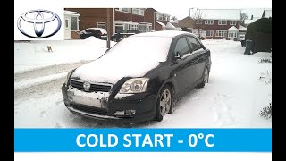 COLD START  Toyota Avensis 22 Diesel [upl. by Nawtna]