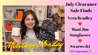 July Sale Finds  AAFES  Vera Bradley Maui Jim Swarovski collectibles Military MondayCamochica [upl. by Frieder]