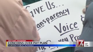 Durham school employees express concerns over pay plan [upl. by Bolten]