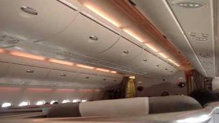 Emirates announcement onboard the A380 DXBCDG [upl. by Kristoffer917]