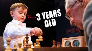 3 YEAR OLD CHESS PRODIGY STUNS A World Champion [upl. by Lebasy684]