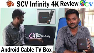 SCV Infinity 4K Android Cable TV Settop Box Review  ANBU TECH [upl. by Rosette]