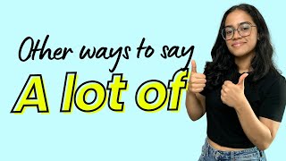 Other Ways To Say  A Lot Of…  English Speaking Practice With Beginners shorts learnex ananya [upl. by Llertnauq]