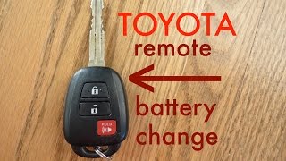 How to ● Toyota Key Fob Remote Keyless Battery ChangeReplace [upl. by Levy]