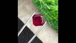 665 Carats Darkish Pink Garnet Gemstone Loose Garnet Asscher Shape [upl. by Isman]