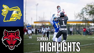 Indios UACJ vs Red Wolves ASUQ Highlights  Semana 1  Liga Mayor ONEFA 2024 [upl. by Lacym]