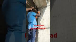 how to use lockfix chemical in Rebaring and steel rod fixingconstructionviralhyderabad telugu [upl. by Eelanna]