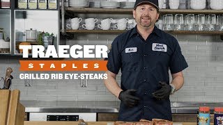 How to Reverse Sear Ribeye Steaks  Traeger Staples [upl. by Doscher]