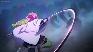 mitsuri vs hantengu full fight  swordsmith village arc  demon slayer [upl. by Ano]