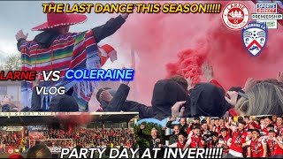 A GREAT DAY AT INVER LARNE VS COLERAINE MATCHDAY VLOG IRISH LEGAUE [upl. by Steve]