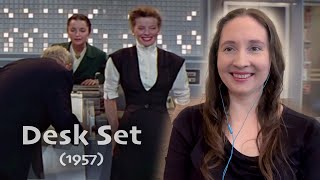 Desk Set 1957 First Time Watching Reaction amp Review [upl. by Redienhcs]