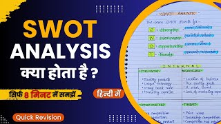 SWOT Analysis Complete Concept  Quick Revision  Business Communication  BBA  BCOM [upl. by Cesaro379]