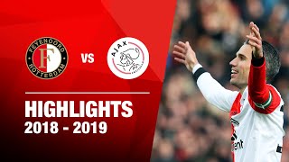 62  Highlights Feyenoord  Ajax  Eredivisie 20182019 [upl. by Leinadnhoj]