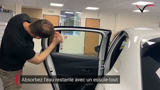 Comment poser des vitres teintées sur voiture en 5 min  Tuto simple et détaillé  🔥Peugeot 208 2019 [upl. by Dumas]