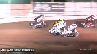 Kyle Larson Races 4Wide At Arizona Speedway [upl. by Loresz]