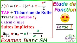 Etude de Fonction  Suites Implicites  Examen Blanc SM  Exercice 24 [upl. by Refenej]