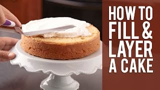 How to Fill and Layer a Cake from Wilton [upl. by Cacilie400]