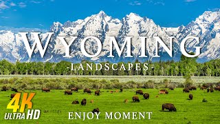 Wyoming 4k  Relaxing Music With Beautiful Natural Landscape  Amazing Nature  4K Video Ultra HD [upl. by Colene]