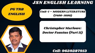 Christopher Marlowes Doctor Faustus Part 11 ‎jsnenglishlearning [upl. by Htebirol543]