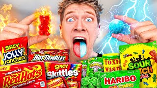 Best of CANDY CHALLENGES Worlds Most Dangerous SPICIEST vs SOUREST Foods  Giant Halloween Candy [upl. by Rodolph]