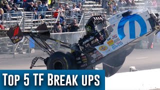 Top 5 Top Fuel break ups [upl. by Carlile]