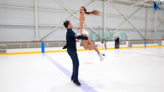 Aretha amp Armenian Ice Dancers Tina Garabedian Simon Proulx Sénécal  2021 Rhythm Dance [upl. by Annahsohs]