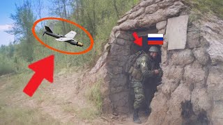 Ukrainian Drone Hits Russian Drone Operator in Donetsk region [upl. by Ientirb]