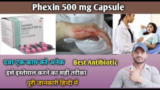 Phexin 500mg capsule use dose benefits and Side effects full review in hindi [upl. by Nemhauser629]