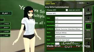 How to change students outfits in schoolgirl supervisor saori sato Multiplayer [upl. by Assiluy]