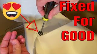 how to tighten your toilet seat diy [upl. by Nnaeirb470]