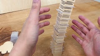 やる気のない木材で逆ジェンガしてみた【Play like Jenga with unmotivated wood】 [upl. by Nyliram]