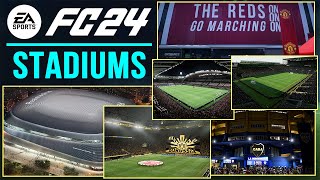 EA SPORTS FC 24  ALL 115 LICENSED STADIUMS ft NEW amp MORE [upl. by Yrdnal]