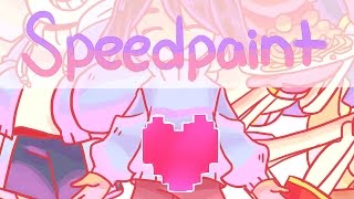 quotHeartquot  Happy 1st Anniversary Undertale  Speedpaint [upl. by Chilson664]