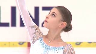 Alena Kostornaya SP  JGP LinzAustria 2018 [upl. by Haimaj]