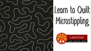 How to Machine Quilt Microstippling  Tiny Version of Stippling [upl. by Calva]