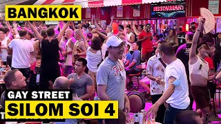 Silom Soi 4  Bangkoks Gay Street  4K  Night Life in the City of Fun [upl. by Gildea587]