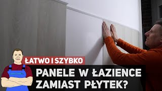 Panele w łazience na ścianie i podłodze zamiast płytek  Remont WC 4 [upl. by Desdee]