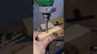 How To Drill A Perfectly Step Hole woodworking beginnerwoodworker stepdrills [upl. by Acimak]