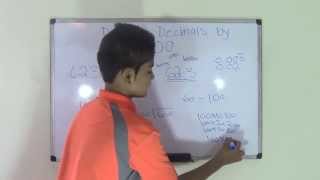 Divide Decimals By Hundred  5th Grade Math [upl. by Aikar]