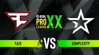 FaZe vs Complexity  ESL Pro League Season 20  Playoffs [upl. by Amikahs]