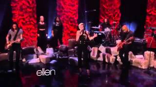 Miley Cyrus  Performs Wrecking Ball On The Ellen Show Live [upl. by Htidra]