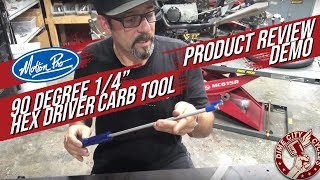 Motion Pro 90 Degree 14quot Hex Driver Carb Tool Review amp Demo [upl. by Roxine]