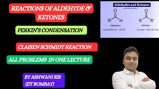 PERKINS CONDENSATION  CLAISEN SCHMIDT REACTION  ALDEHYDE KETONE CARBOXYLIC CLASS 12TH CHEMISTRY [upl. by Hsetih]