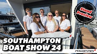 Axopar Southampton International Boat Show Stand Walkthrough [upl. by Ellekram999]