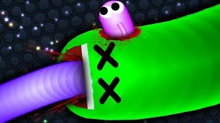 Slitherio Best Hacker Snake vs Troll Snake Epic Slitherio Gameplay [upl. by Laks45]