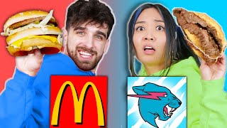 McDONALDS vs MRBEAST BURGER Food War Taste Test Eating Challenge for 24 Hours by Spy Ninjas [upl. by Syst659]