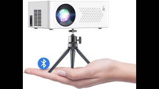 Hiwoly Mini Bluetooth Projector Review – PROS amp CONS – 1080P Supported Projector [upl. by Atrebor518]