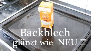 Backblech glänzt wie NEU  mit Wundermittel Salz   Baking Sheet shines like NEW With miracle salt [upl. by Damien]