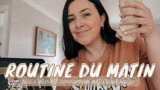 ROUTINE DU MATIN GROCERY HAUL TRYON HAUL ACHAT DE BOYFRIEND EN FRIPERIE [upl. by Wilsey]