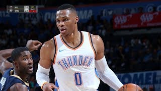 Russell Westbrook DOMINATES In Return to Thunder in NBA Preseason 2017 Pelicans vs OKC Thunder [upl. by Analad]